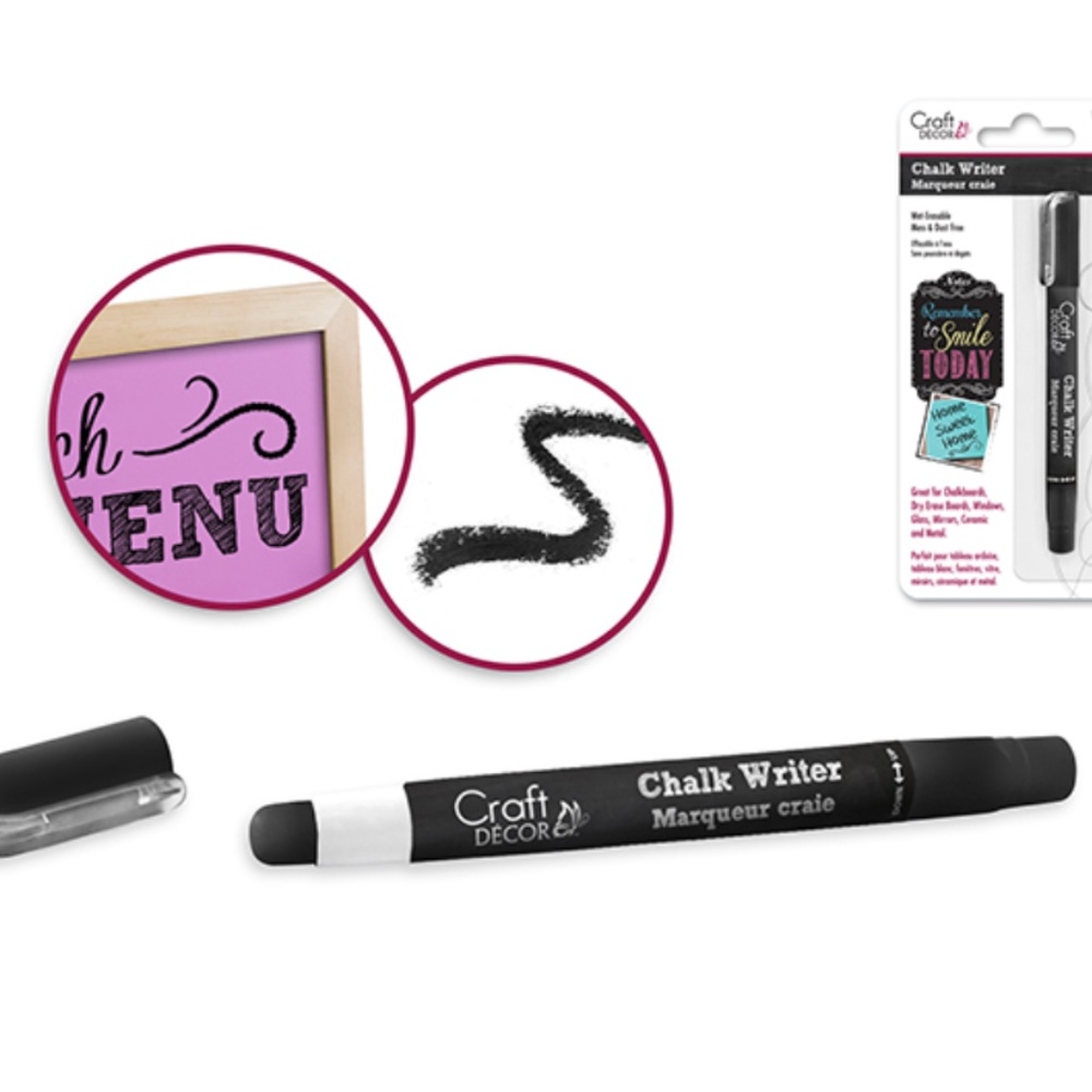 Chalk Writer Blister-Carded Black